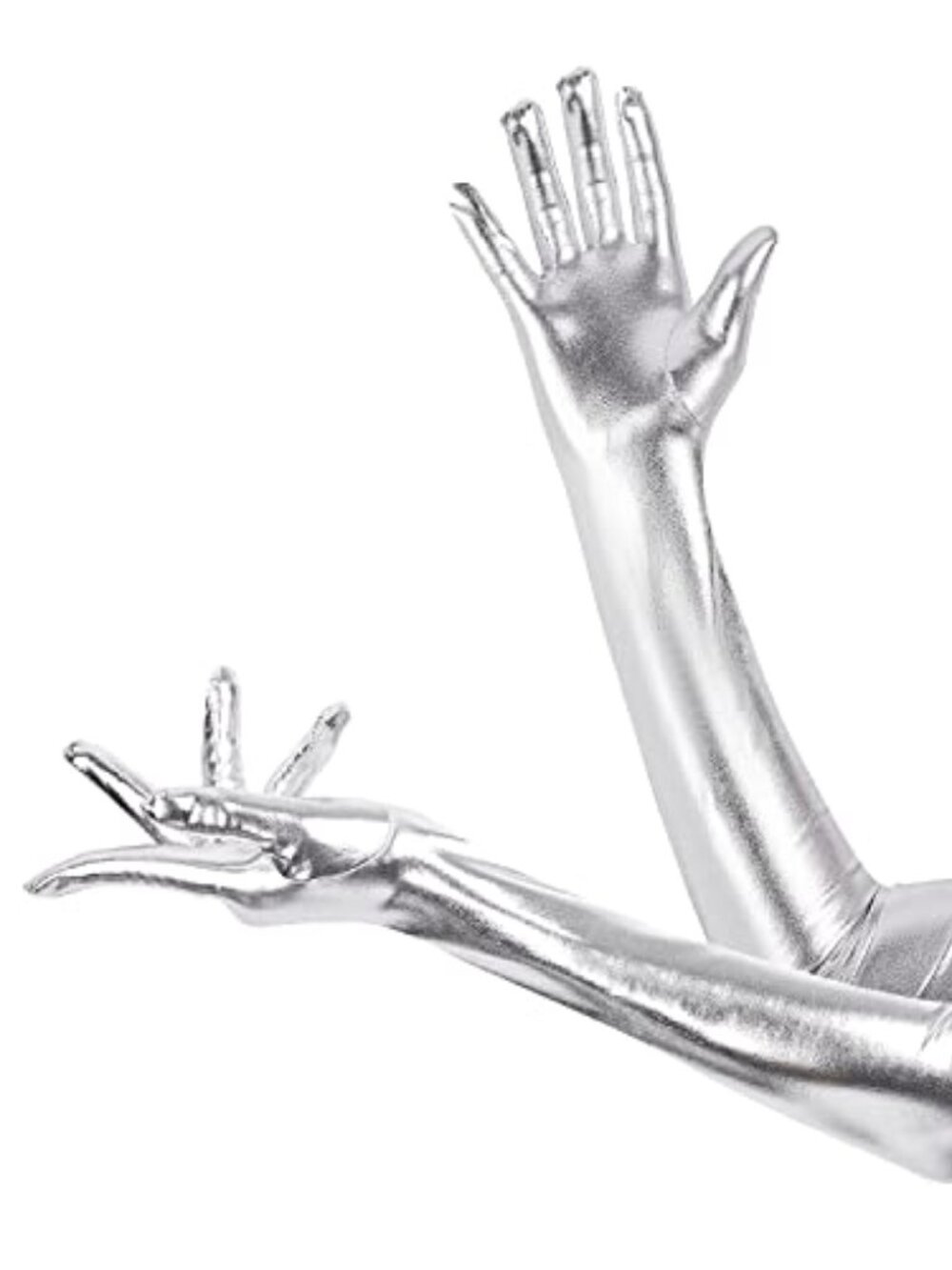 Long Elbow Gloves, Shiny Patent Leather Gloves Long Accessories